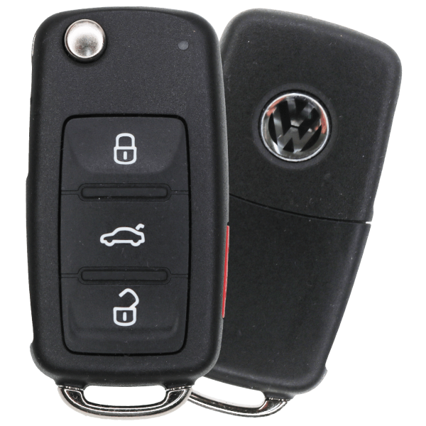 2004-2008 Volkswagen Touareg 4 Button Flip Key Smart Access Fcc KR55WK45032