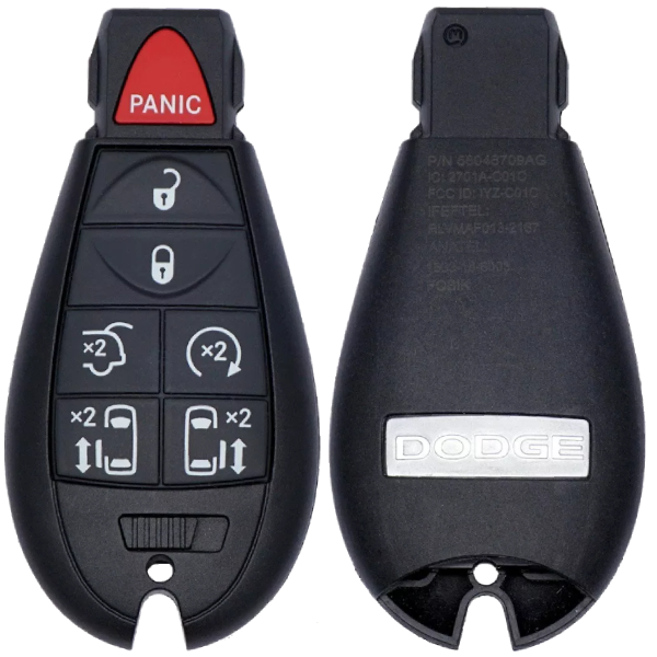 2008-2020 Dodge Grand Caravan Fobik Key 7 Button Fcc IYZ-C01C Pn 56046709 AE AF