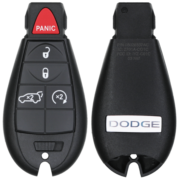 2011-2013 Dodge Durango 5 Button Fobik Fcc IYZ-C01C Pn 05026537AC