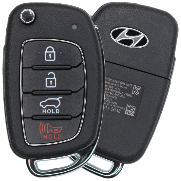 2013-2015 Hyundai Santa Fe 4 Button Flip Key Fcc RKE-4F07 Pn 95430-2W101