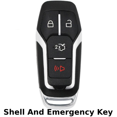 2013-2018 Ford 4 Button Proximity Smart Key Shell For Fcc M3N-A2C93142600 Pn 164-R8166 (K4L)