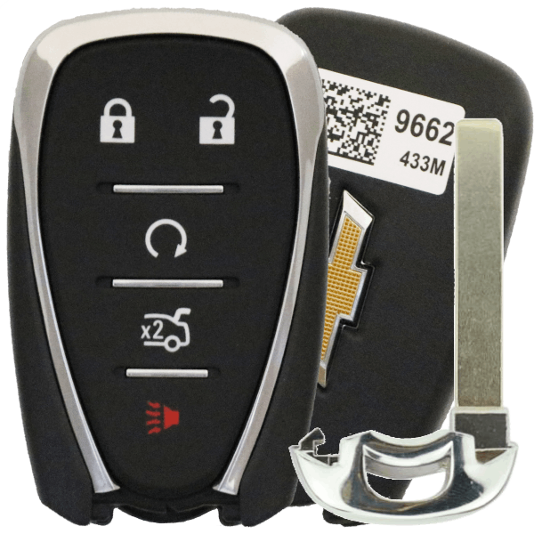 2016-2018-Chevrolet-Camaro-Malibu-Cruze-XL8-Smart-Key-5-Button-Fcc-HYQ4EA-Pn-13508769-1.png 2016-2022 Chevrolet 5-Button Smart Key Fob FCC HYQ4EA Part number 13529662 13508769 13584497 13590048 13589533 (OEM) - Image 1