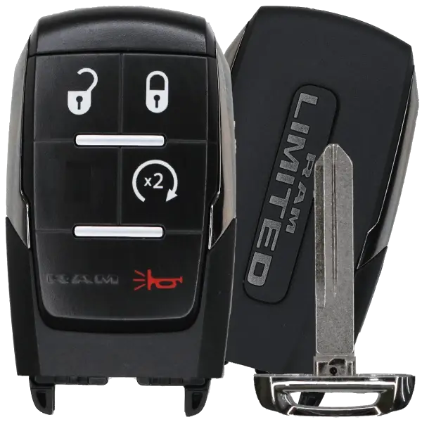 2019-2021 Dodge Ram Limited 4-Button Smart Key Fob FCC GQ4-76T GQ476T Part number 68376346AB (OEM)