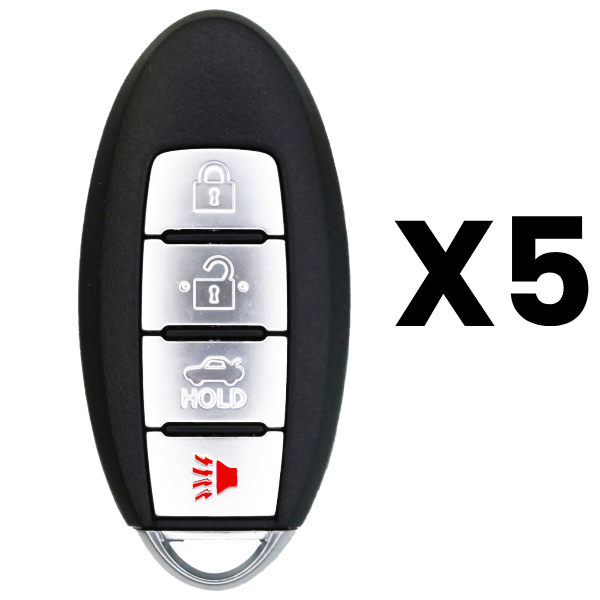 2019-2022 Nissan 4-Button Smart Key Fob FCC KR5TXN1 Part number 285E3-6CA1A Pack Of 5 (AFTERMARKET)