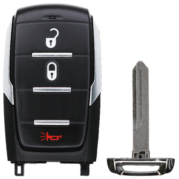 2019-2021-Ram-1500-Pickup-Smart-Key-3B-Fcc-OHT-4882056-Pn-68291687AD-68442905AB-1.png 2019-2024 Dodge Ram RAM 3-Button Smart Key Fob FCC OHT-4882056 Part number 68442905AB (AFTERMARKET) - Image 1
