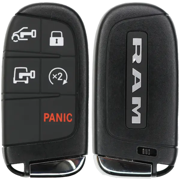 2022-2023-RAM-Promaster-5-Button-Remote-Start-Smart-Key-M3N-40821302-Pn-60977653-OEM-1.webp 2022-2024 RAM 5-Button Smart Key Fob FCC M3N-40821302 M3N40821302 Part number 7FF25LXHAB (OEM) - Image 1