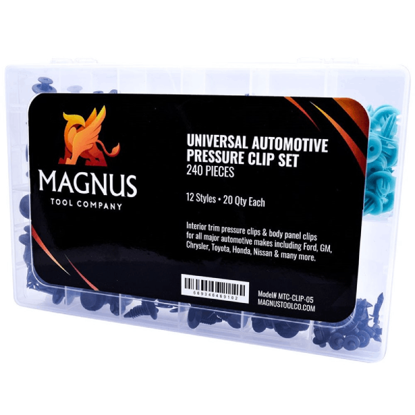 240pc Universal Automotive Pressure Clip Set (Magnus)