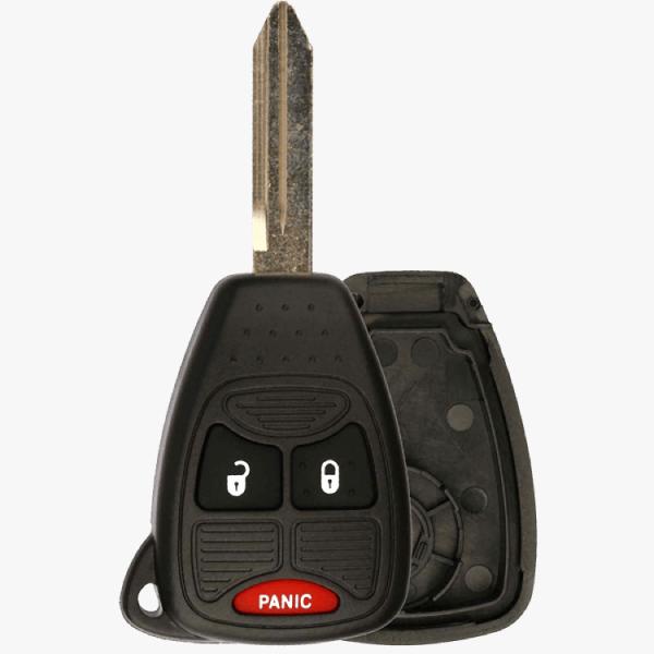 3 BUTTON REMOTE HEAD KEY SHELL FOR CHRYSLER JEEP DODGE OHT692427AA