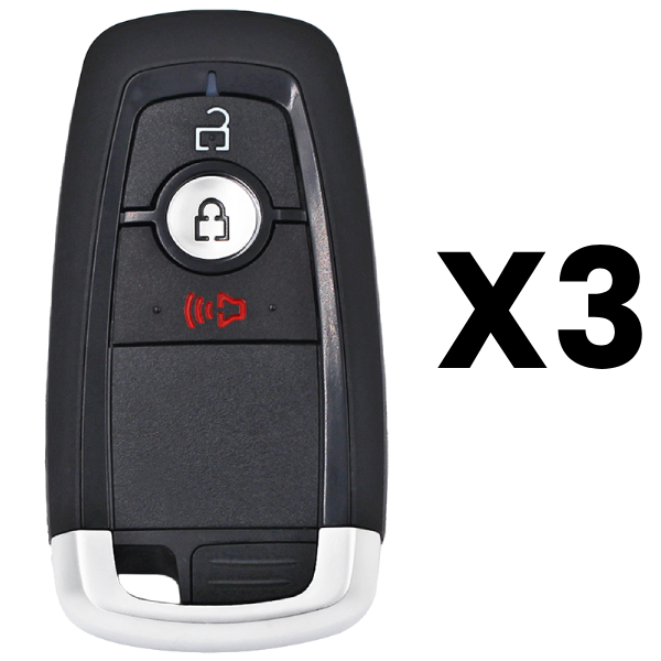 2017-2024 Ford 3-Button Smart Key Fob FCC M3N-A2C93142300 Part number 164-R8163 Pack Of 3 (AFTERMARKET)