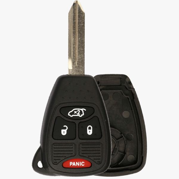 4 BUTTON REMOTE HEAD KEY SHELL FOR CHRYSLER JEEP DODGE OHT692427AA