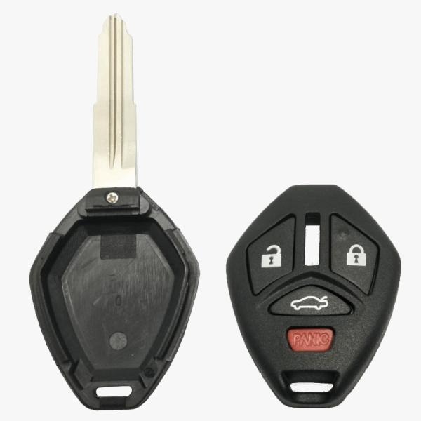4 BUTTON SHELL FOR MITSUBISHI REMOTE HEAD KEYS MIT3 WITH SHOULDER STOPS