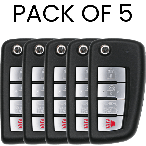 4 Button Nissan Infiniti Flip Key Fcc KBRASTU15 Pack Of 5