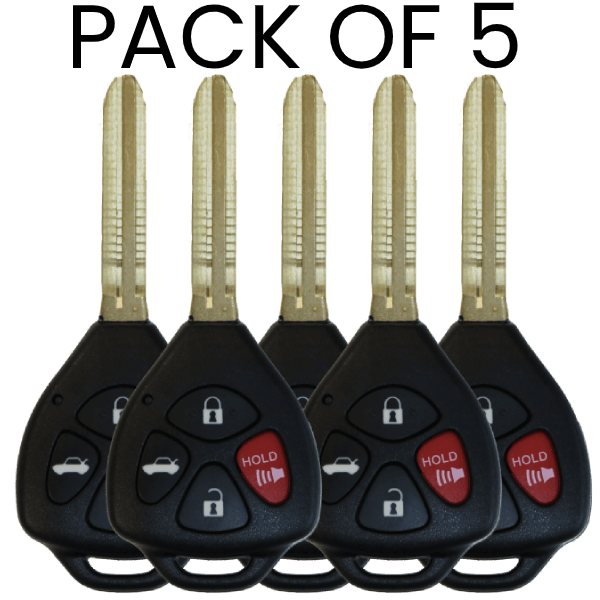 4 Button Remote Head Key For Toyota Fcc HYQ12BBY Chip 4D67 Pn 89070-06231 Pack Of 5