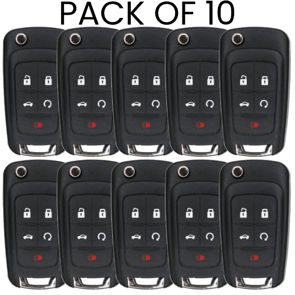 5 Button Remote Flip Key For GM Fcc OHT01060512 Pn 5924369 Pack Of 10