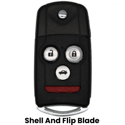 Acura Honda 4  Button Remote Flip Key Shell (K4L)