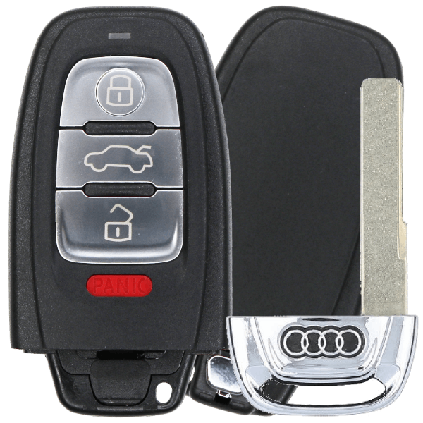 Audi 4 Button Slot Key Fcc IYZFBSB802 Pn 8KO-959-754-F Without Comfort Access