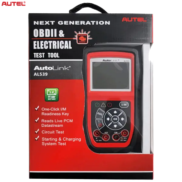 Autel AutoLink AL539 OBD2 EOBD CAN Code Scanner and Electrical Testing Tool