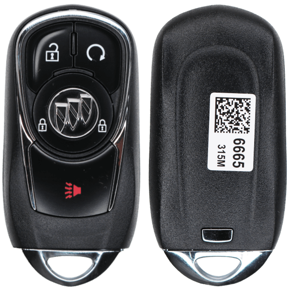 Buick-5-Button-Smart-Proximity-Key-Fcc-HYQ4EA-Pn-13521090-13506668-1.png 2017-2020 Buick 4-Button Smart Key Fob FCC HYQ4AA Part number 13506665 13532383 (OEM) - Image 1