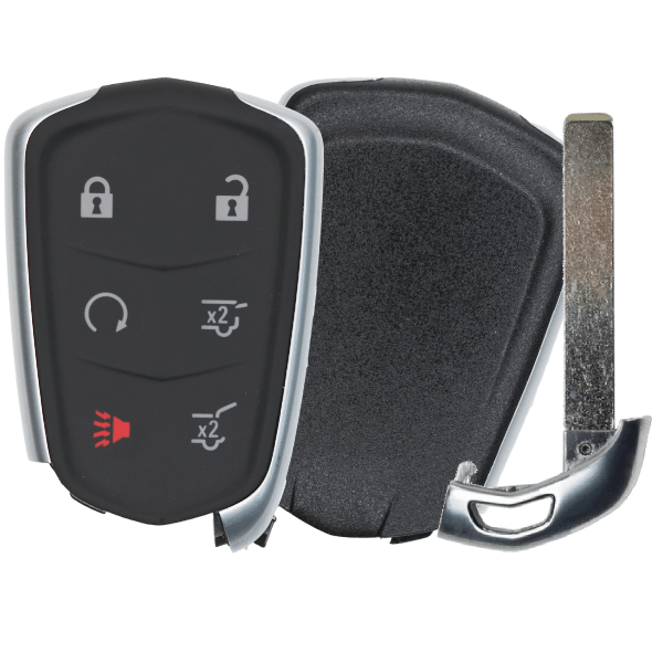Cadillac-6-Button-Proximity-Smart-Key-Fcc-HYQ2EB-Pn-13598512-433-Mhz-1.png 2015-2020 Cadillac 6-Button Smart Key Fob FCC HYQ2EB Part number 13598512 433 MHz (AFTERMARKET) - Image 1