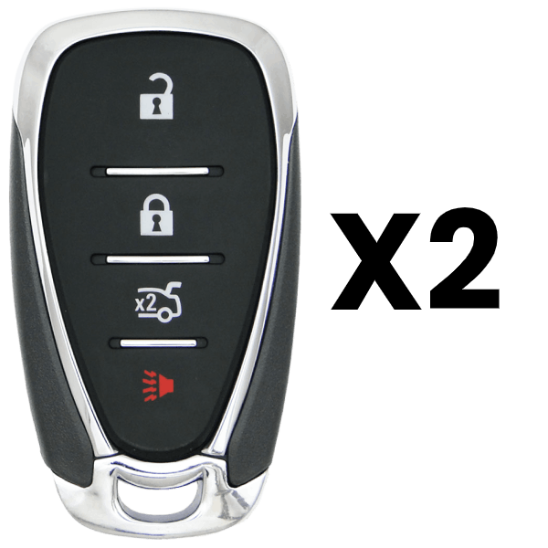 2016-2022 Chevrolet 4-Button Smart Key Fob FCC HYQ4EA Part number 13508771 Pack Of 2 (AFTERMARKET)