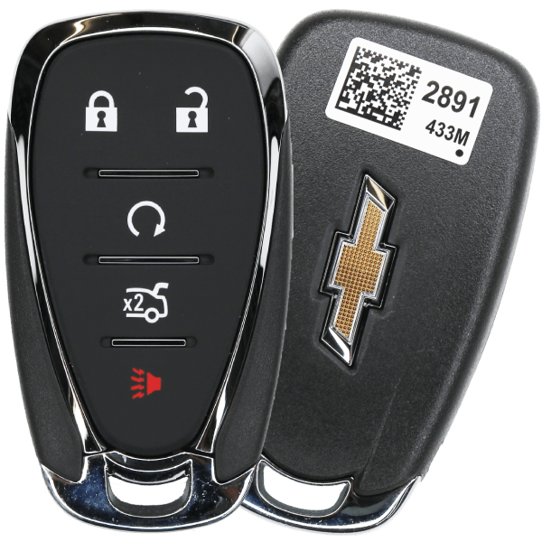 Chevrolet-5-Button-Proximity-Smart-Key-Fcc-HYQ4ES-Pn-13522891-1.png 2021-2025 Chevrolet 5-Button Smart Key Fob FCC HYQ4ES Part number 13522891 13522884 (OEM) - Image 1