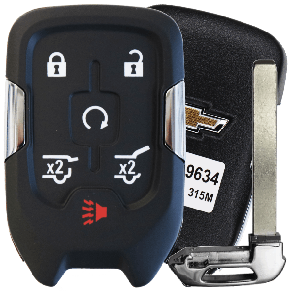2015-2020 Chevrolet 6-Button Smart Key Fob FCC HYQ1AA Part number 13529634 13580802 13508278 (OEM)