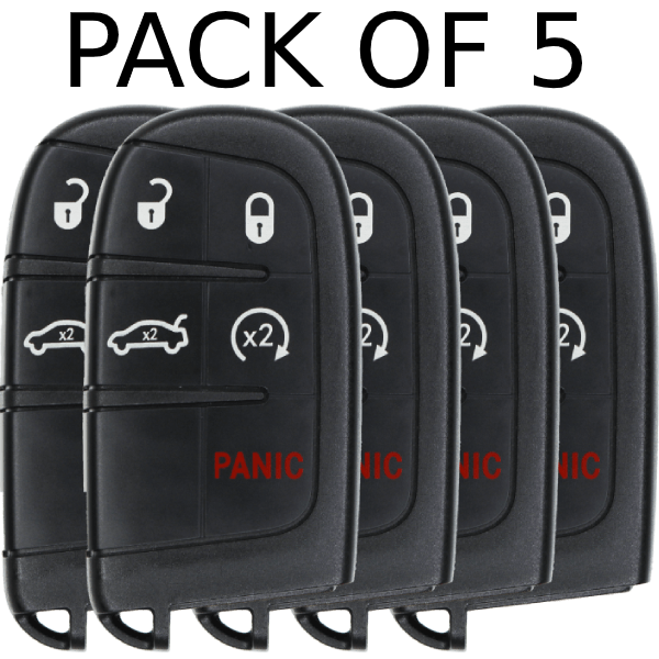 Chrysler-Dodge-5-Button-Proximity-Smart-Key-Fcc-M3N-40821302-Pack-Of-5-1.png 2011-2023 Chrysler Dodge 5-Button Smart Key Fob FCC M3N-40821302 Part number 56046759AF Pack Of 5 (AFTERMARKET) - Image 1