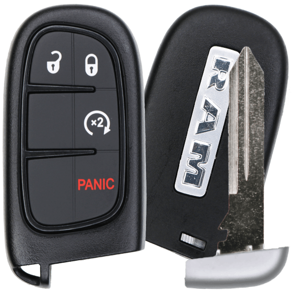 2013-2018 Dodge Ram 4-Button Smart Key Fob FCC GQ4-54T GQ454T Part number 56046956 56046956AJ (OEM)