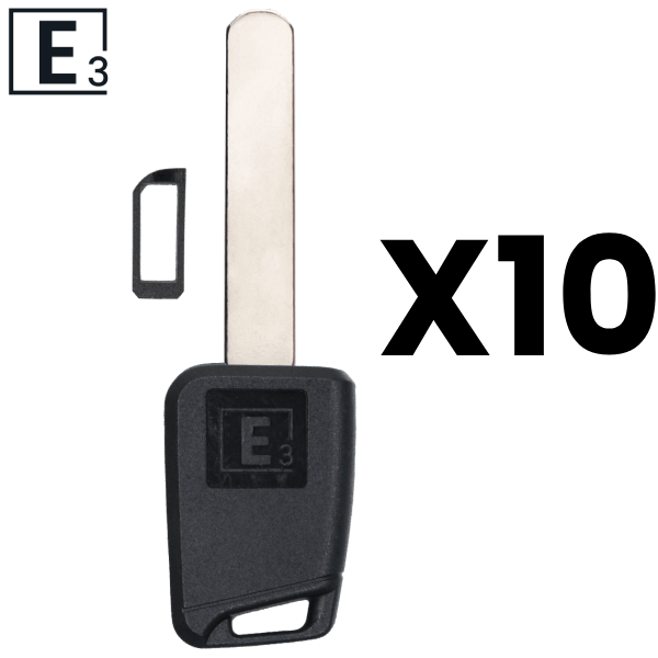 E3 Solid Key Shell – Mechanical Honda High Security Service Key HO01-SVC Pack Of 10