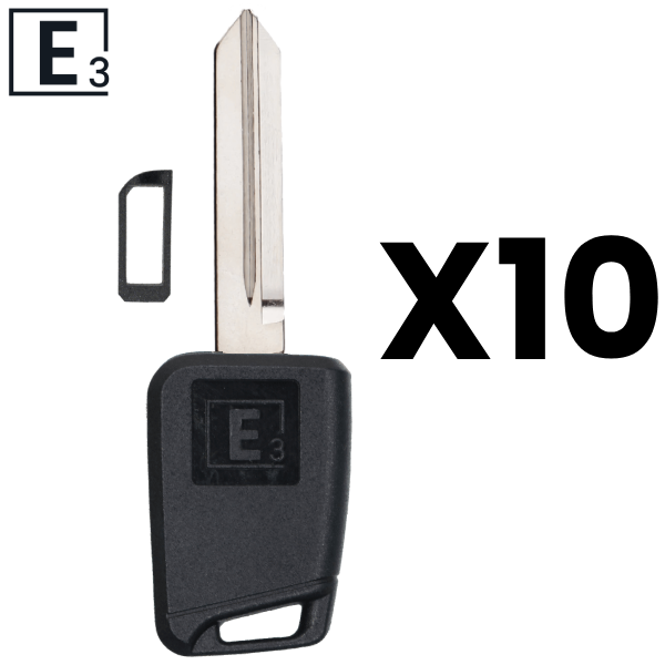 E3 Solid Key Shell - Mechanical Ford 8 Cut Key Blank FO-15D H75 Pack Of 10