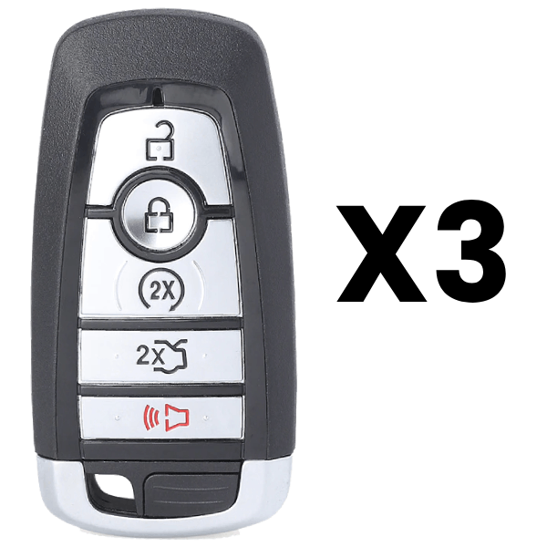 2017-2022 Ford Lincoln 5-Button Smart Key Fob FCC M3N-A2C93142600 Part number 164-R8149 Pack Of 3 (AFTERMARKET)