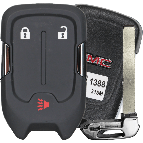 2018-2021 GMC 3-Button Smart Key Fob FCC HYQ1AA Part number 13591388 (OEM)