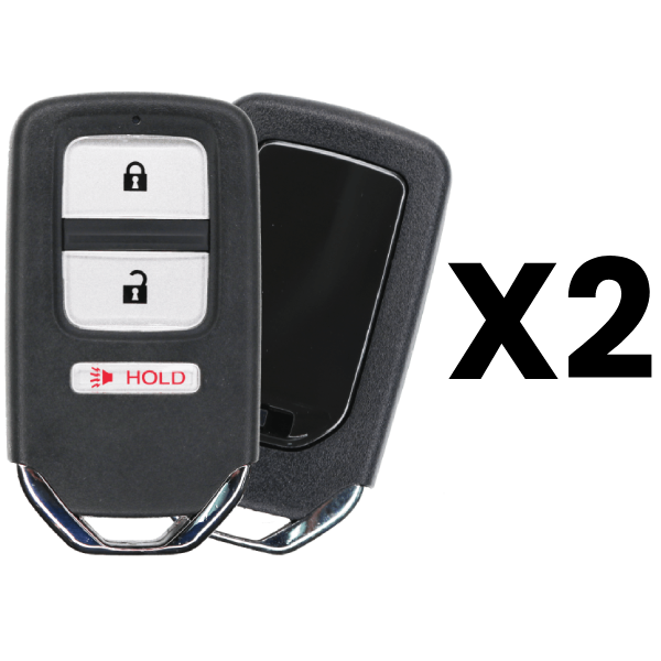 2013-2015 Honda 3-Button Smart Key Fob FCC ACJ932HK1210A Part number 72147-TP6-A51 Pack of 2 (AFTERMARKET)