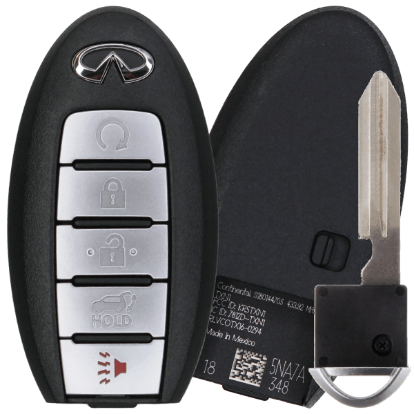 Infiniti QX50 5 Button Proximity Smart Key Fcc KR5TXN1 Pn 285E3-5NA7A