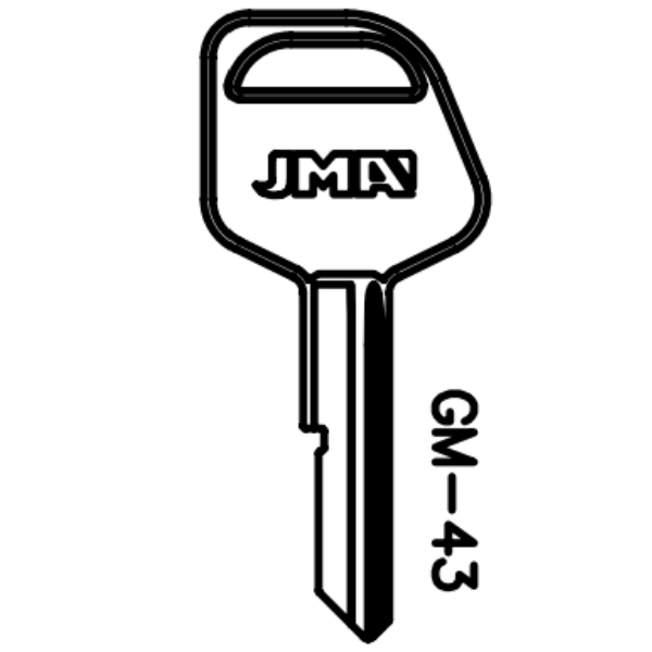 JMA GM B79 / P1098WH Blank Key GM-43