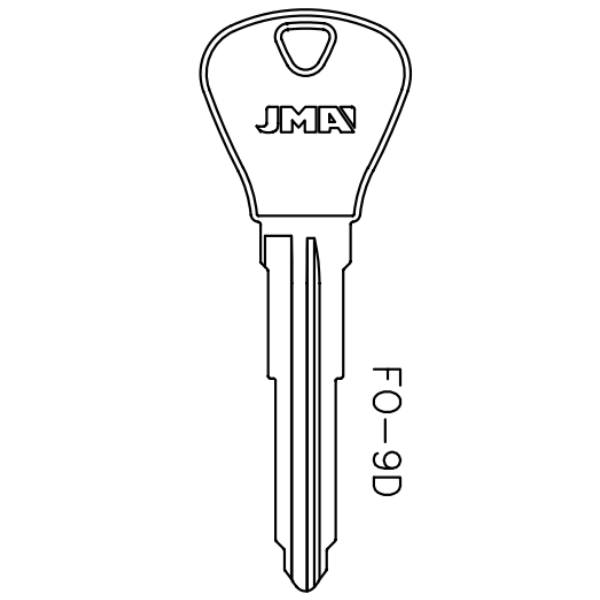JMA H65 X221 FO-9D FORD Blank Key