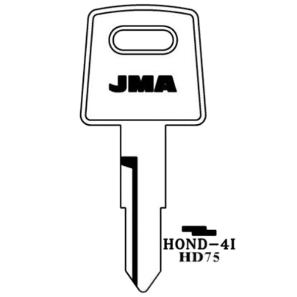 JMA Honda HD75 X138 Motorcycle Key HOND-4I