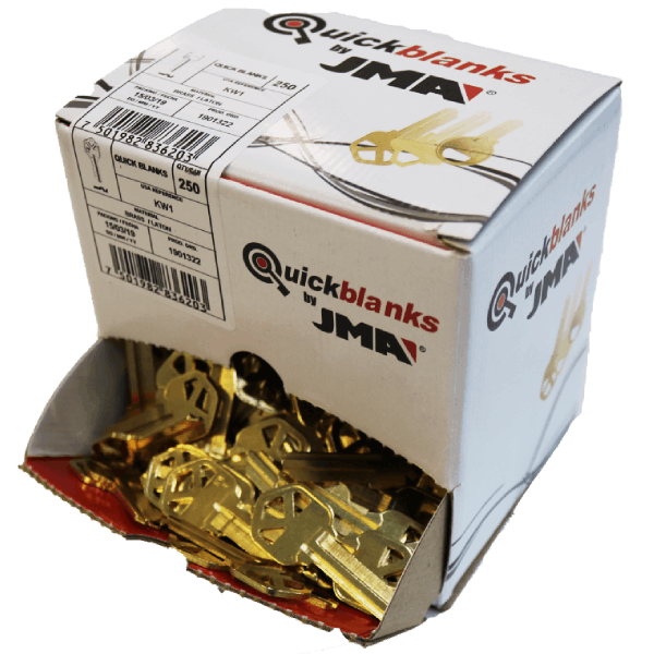 JMA KW1 Keys - Brass Finish Kwikset Key Blanks Pack of 250