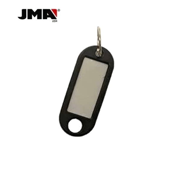 JMA Key ID Tags With Ring And Hole Black M2 Pack Of 50