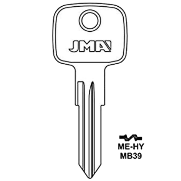 JMA MB39 HU37 Mercedes Benz Mechanical Key ME-HY