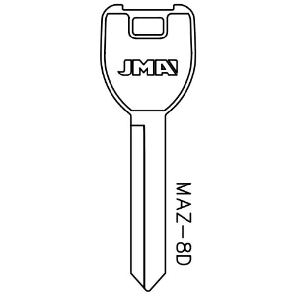 JMA Mazda MZ25 / X206 Mechanical Key MAZ-8D