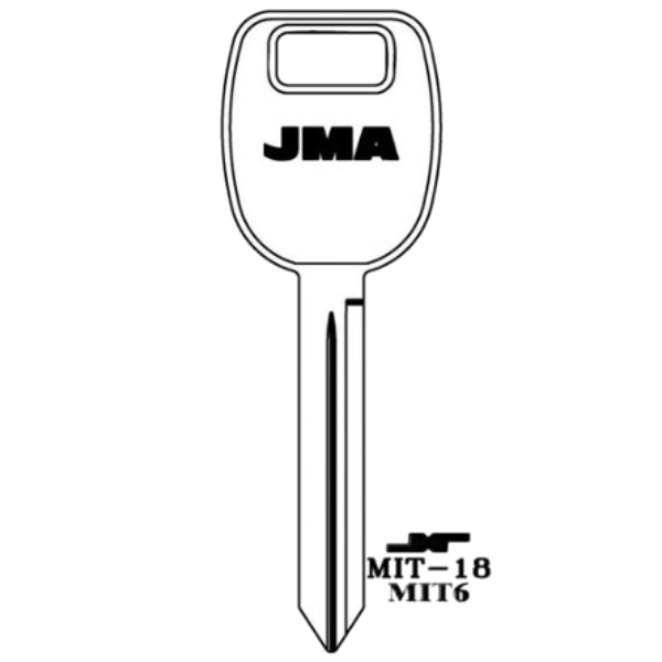 JMA Mitsubishi 8 Cut Key Blank MIT-18 X263 MIT6