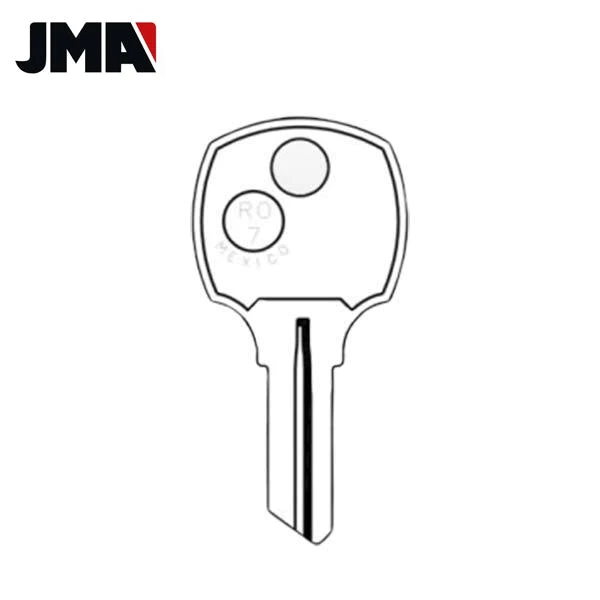 JMA RO7 RO4 National 5 Wafer Cabinet Key Brass