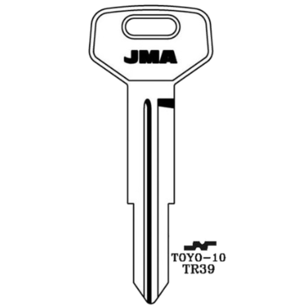JMA Toyota 8 Cut Key Blank TOYO-10 TR39