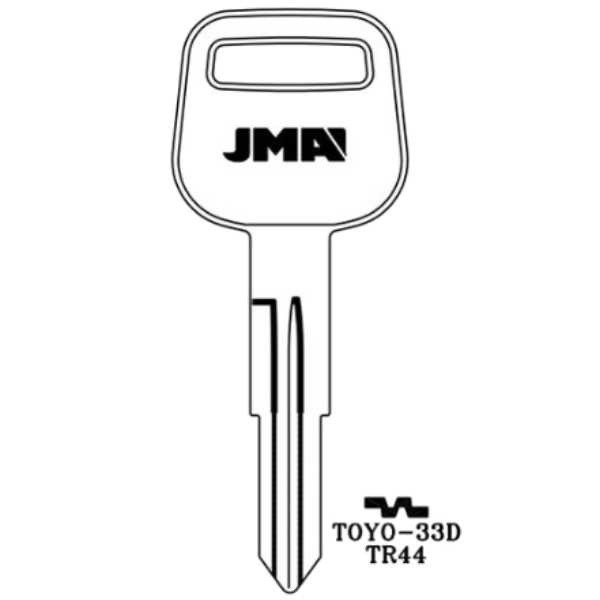 JMA Toyota Key Blank TOYO-33D TR44 X211