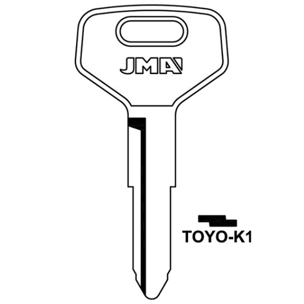 JMA Toyota T61C / TR20 / X146 TOYO-K1 Blank Key