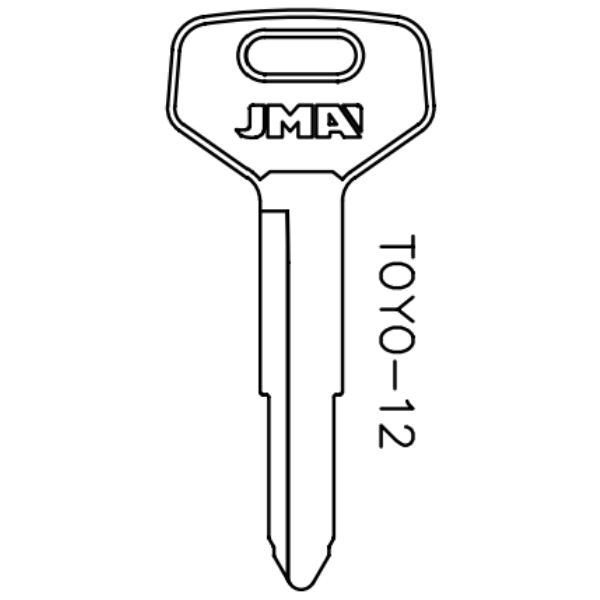 JMA Toyota TR33 / X137 Mechanical Key TOYO-12E