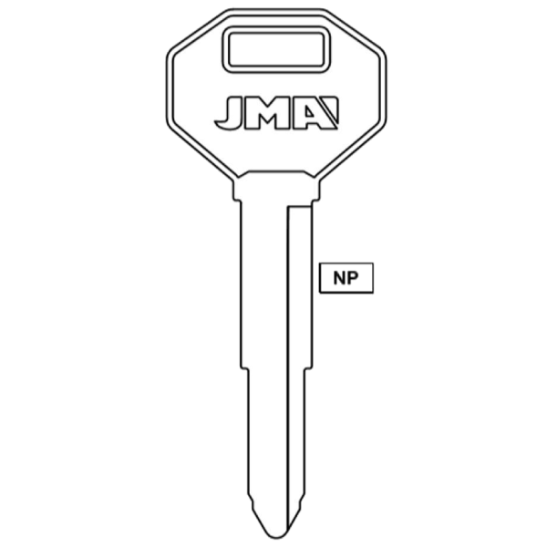 JMA X121 DC3 Chrysler Mitsubishi Isuzu Auto Metal Key Blank
