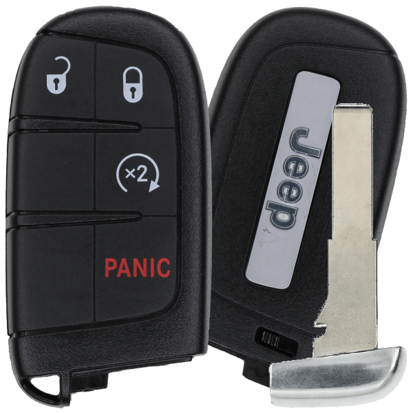 Jeep-Compass-3-Button-Proximity-Smart-Key-Fcc-M3N-40821302-Pn-68250337-AB-1.png 2017-2025 Jeep 4-Button Smart Key Fob FCC M3N40821302 M3N-40821302 Part number 68250337 68250337AB 68417821 68417821AA 68417821AB 735620884 (OEM) - Image 1