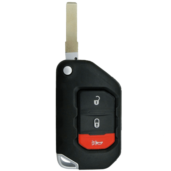 Jeep Wrangler 3 Button Flip Key Fcc OHT1130261 Pn 68416784 AA 68416784 AB